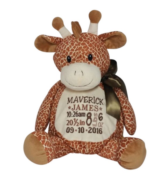 personalized giraffe stuffed animal