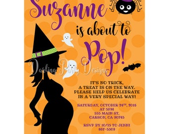 Halloween Baby Shower Invitation