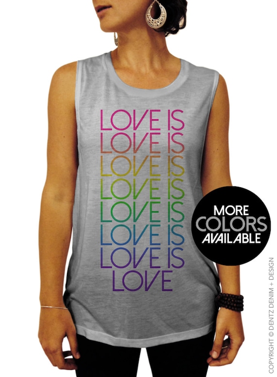 Gay Pride Tank Top Love Is Love Muscle Tank Top Pride