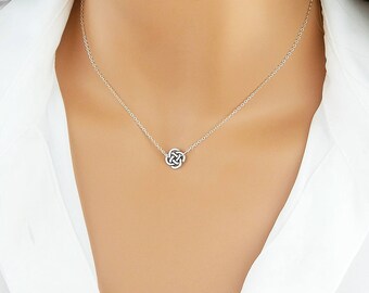 Celtic Knot Necklace, Silver Celtic Knot, Irish Jewelry, Celtic Jewelry, Delicate Gold, Layering Necklace, Gift For Her, Bridesmaid, CKL