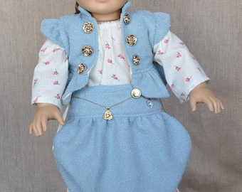 Unique outfit for 18 inch dolls, fits American Girl and similar dolls.