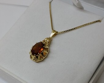 585er gold trailer Madeira citrine vintage GA118