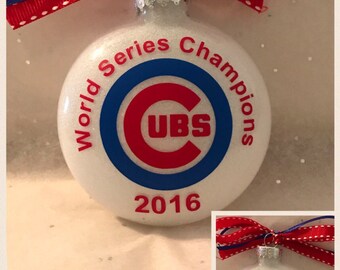 Chicago Cubs World Series Champion ornament