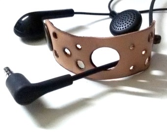 Cord organizer, Earphone Cable organizer, Leather earphone holder