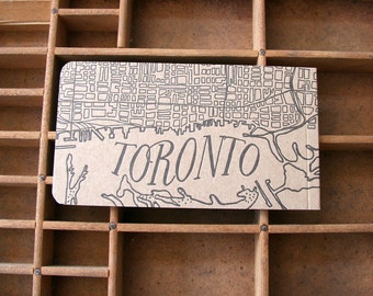 letterpress Toronto notepad