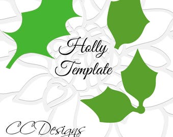 poinsettia printable template