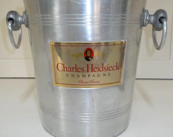 Charles Heidsieck Champagne Reims France. Ice Bucket, French Champagne Bucket (5536)