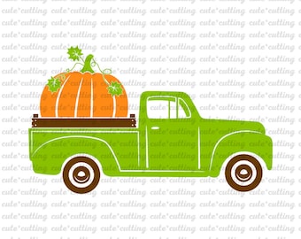Halloween, Harvest svg, Thanksgiving svg, pumpkin svg, truck svg, fall svg, dxf, cutting files for Silhouette Cameo, Portrait, Curio, Cricut