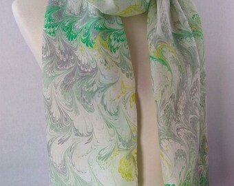 XL Silk Scarf Handpainted