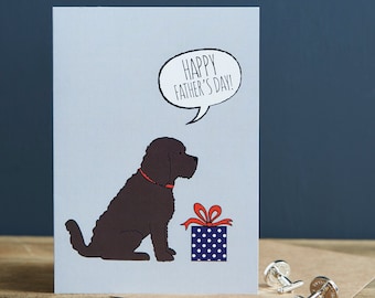 Cockapoo Father's Day card