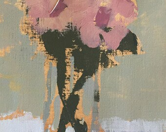 floral painting acrylic painting on paper flower painting pamela munger original