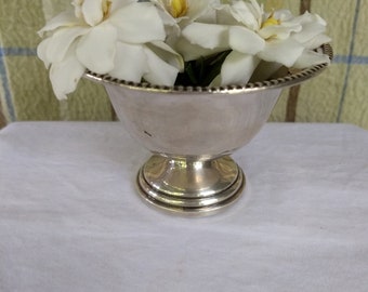 Vintage Crown Sterling Silver Footed Compote Bowl