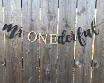Mr. Onederful Banner — Mr. ONEderful Banner— ONEderful Banner — ONEderful - First birthday -