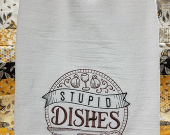 Embroidered Flour Sack Towels