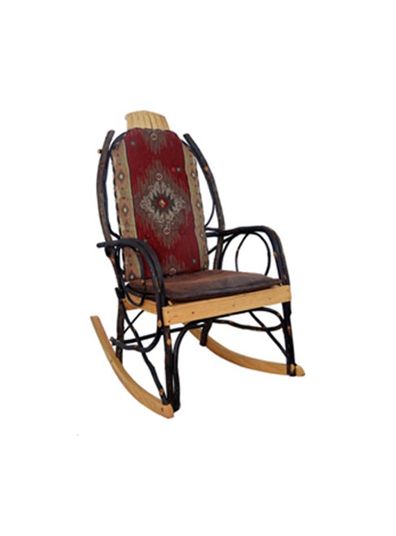 Amish Bentwood Rocker Cushion Set DoubleSided Red Diamond