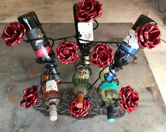 6 Bottle Rose Wine Rack