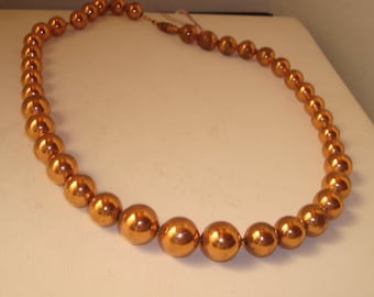 Vintage copper colored necklace
