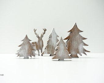 Christmas Decorations, Rustic Wooden Trees, Rustic Christmas, xmas decoration, Christmas Decoration