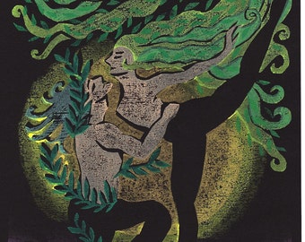 Japanese Ukiyoe, Woodblock print. Sosaku-Hanga.