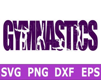 Gymnastics SVG / Gymnast SVG / Gymnastics Clipart / Gymnastic Vector / SVG Files for Cricut / Silhouette Files