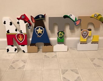 Paw patrol letters | Etsy