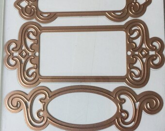 Fancy Tags Cutting Dies Set Labels Spellbinders Shapeabilities for Cuttlebug Sizzix Metal Die EMBOSS STENCIL Shapes paper craft crafts cards
