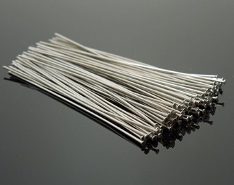 24 Gauge 2" Stainless Steel Headpins (100)
