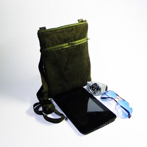 large fatigue corduroy shoulder crossbody messenger satchel ipad mini kindle tablet bag men women sling handbag outdoor hiking zipper purse