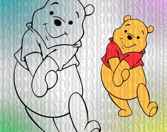 Winnie-the-Pooh svg, Winnie-the-Pooh clipart, Disney eps, Disney Winnie Pooh eps ,Winnie Pooh svg, Winnie Pooh cutting, Winnie Pooh decor