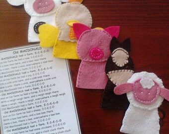 Old MacDonald Finger Puppets