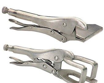 2 Sheet Metal And Welding Hand Tools Vise Grip Locking Clamps Pliers for sheet metal seaming and bending metalworking tool kit