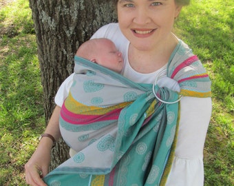 Ring Sling, Baby Sling, Baby Carrier, Wrap Conversion, Wcrs -GATHERED Shoulder - DVD/ baby shower gift, toddler carrier