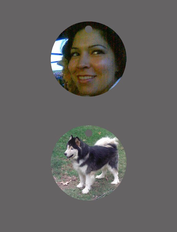 Custom Photo Keychain 2.5" round Print any photo/logo or create your own. Sublimation Gift
