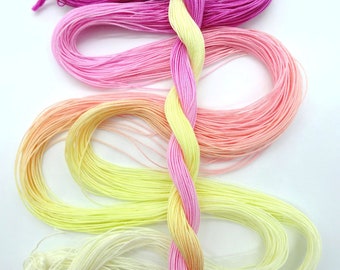 Size 40 "Peace" hand dyed tatting thread 6 cord cordonnet crochet cotton