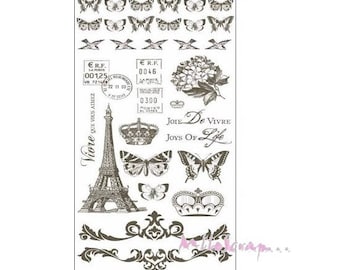 Transfers Rub - ons special PARIS KAISERCRAFT scrapbooking.*