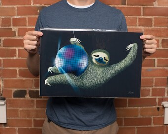 Sloth art print | Sloth Gift | Sloth Print | original from the artist, 11x17 inches