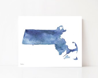 Newburyport Massachusetts Art, Newburyport Decor, Blue Watercolor, Newburyport Art, New England Art, Newburyport Map, Wall Art, Art Print