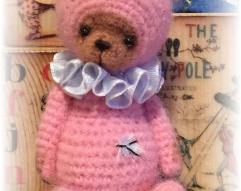 Miniature Thread Artist Crochet Teddy Bear PATTERN for Maggie by Joanne Noel of Bayou Bears