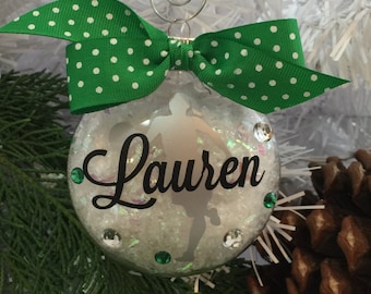 Basketball Girl Ornament, Personalized, Monogrammed