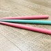 ONLY 3 LEFT! Calligraphy Straight Pen Holder - Glossy Turquoise or Pink - Universal Insert to Fit All Nibs