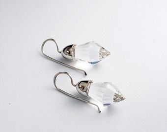 Antique Chandelier Crystal Dangle Earrings