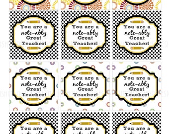 Free printable labels for teacher appreciation