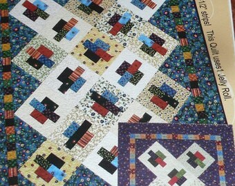 G.E.Designs Strip Bars Crib, Lap & Full Size Quilt Pattern