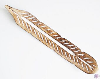 Wooden leaf incense holder