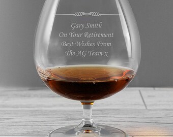 Personalised Decorative Brandy Glass
