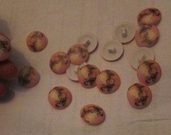 Mrs Tiggy Winkle from Beatrix Potter hedgehog buttons set of 10