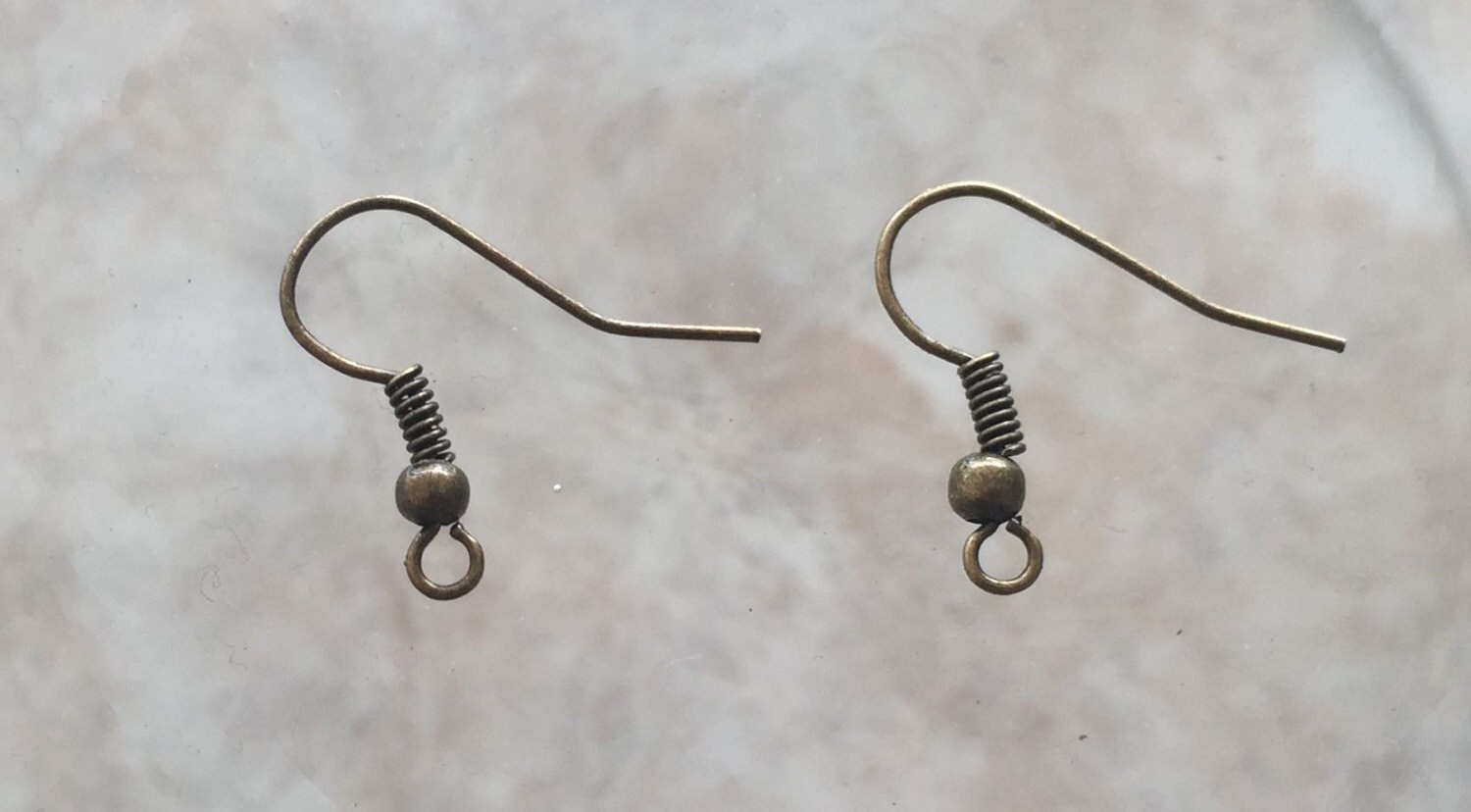 18x0.8mm Iron Earring Hooks in Bronze Color j10