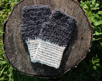 Fingerless gloves Beige / grey - men