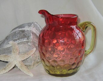 Victorian Amberina Pitcher