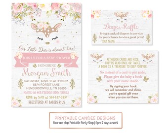 Deer baby shower | Etsy